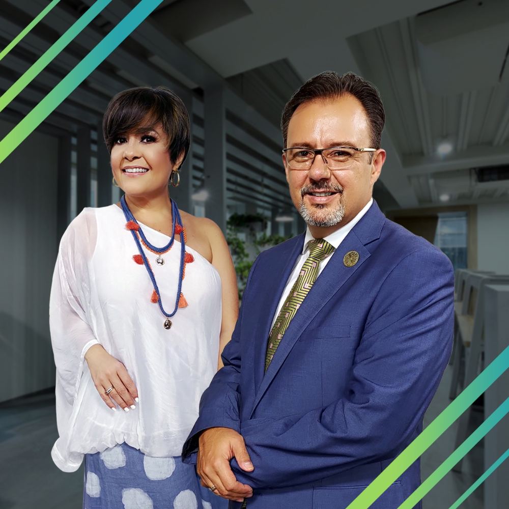 Efraín Sánchez, MBA, y la Lcda. Enid D. Flores Ruiz